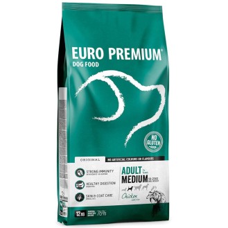 Euro Premium Adult Medium Chicken&Rice Sucha Karma dla psa op. 12kg