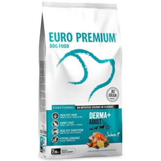 Euro Premium Adult Small Derma+ Łosoś Sucha Karma dla psa op. 2kg