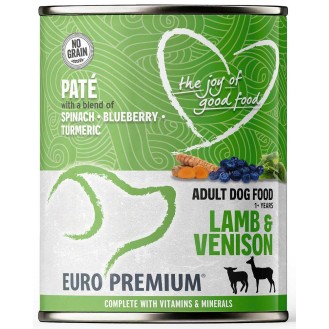 Euro Premium Pate Adult Lamb&Venison Mokra Karma dla psa op. 400g