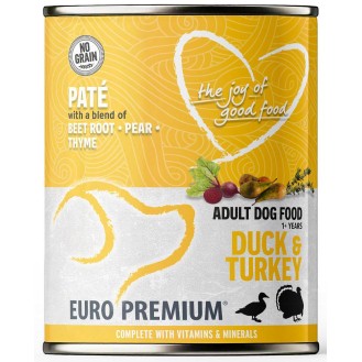 Euro Premium Pate Adult Duck&Turkey Mokra Karma dla psa op. 400g WYPRZEDAŻ