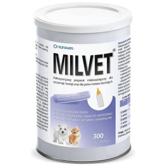 Eurowet Mleko w proszku Milvet dla szczeniąt i kociąt op. 300g