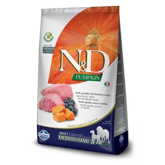 Farmina N&D Pumpkin Adult Medium/Maxi Lamb&Blueberry Sucha Karma dla psa op. 12kg
