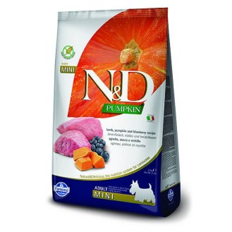Farmina N&D Pumpkin Adult Mini Lamb&Blueberry Sucha Karma dla psa op. 7kg