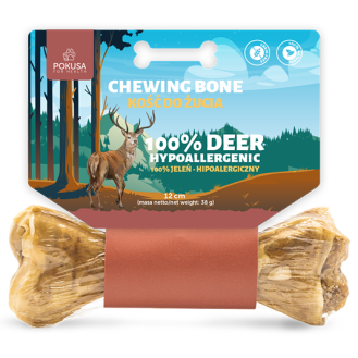 Pokusa Feel The Wild Chewing Bone Kość Jeleń dla psa dł. 12cm WYPRZEDAŻ