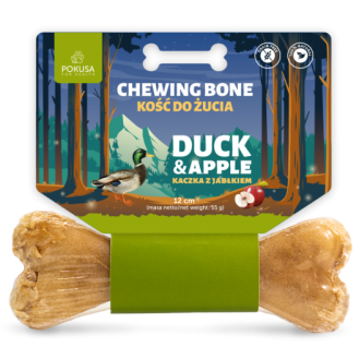 Pokusa Feel The Wild Chewing Bone Kość z kaczką i jabłkiem dla psa dł. 12cm