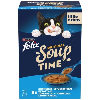 Felix Soup Original Adult Rybne smaki Mokra Karma dla kota op. 6x48g