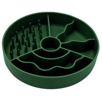 Fiboo Miska Slow Fiboowl dla psa śr. 19cm kolor ciemny zielony