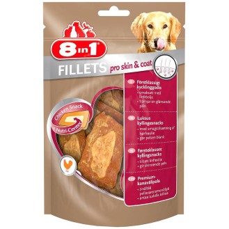 8in1 Przysmak Fillets Pro Skin&Coat dla psa op. 80g
