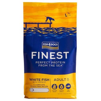 Fish4Dogs Finest Adult Large Ocean White Fish Sucha Karma dla psa op. 12kg