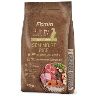 Fitmin Purity Rice Semimoist Adult Rabbit&Lamb Półmiękka Karma dla psa op. 800g