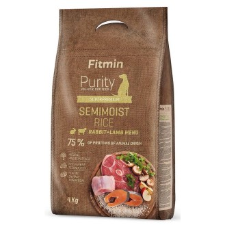 Fitmin Purity Rice Semimoist Adult Rabbit&Lamb Półmiękka Karma dla psa op. 4kg