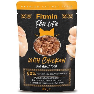 Fitmin For Life Cats Adult with Chicken Mokra Karma dla kota op. 85g