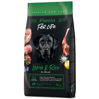 Fitmin For Life Adult Lamb&Rice Sucha Karma dla psa op. 2x12kg MEGA-PAK