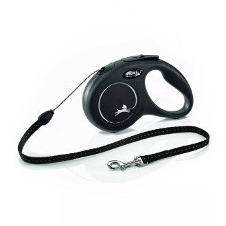 Flexi Smycz New Classic CORD dla psa i kota rozm. Small kolor czarny