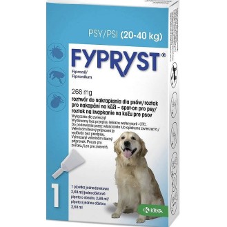 KRKA Fypryst Spot On Krople na kleszcze i pchły dla psa 20-40kg op. 1 pipeta