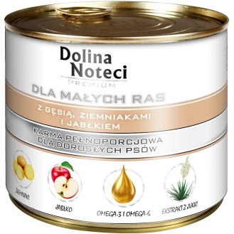 Dolina Noteci Premium Adult Small Gęś z ziemniakami i jabłkiem Mokra Karma dla psa op. 185g