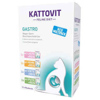 Kattovit Feline Diet Gastro Neu Multipack Mokra Karma dla kota op. 12x85g