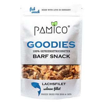 Pamico Goodies Freeze Dried Mięso z łososia Przysmaki liofilizowane dla psa i kota op. 50g