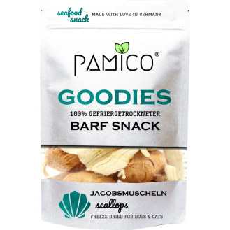 Pamico Goodies Freeze Dried Przegrzebki Przysmaki liofilizowane dla psa i kota op. 40g