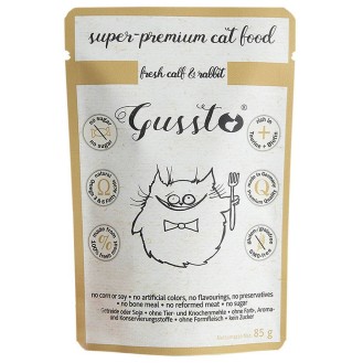 Gussto Fresh Calf&Rabbit Mokra Karma dla kota op. 85g