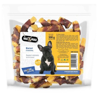 Hau&Miau Przysmak Batat owinięty kaczką dla psa op. 500g
