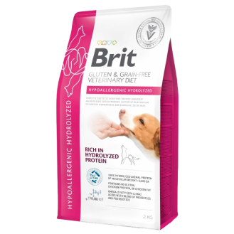 Brit Veterinary Diet Hypoallergenic Hydrolized Protein Sucha Karma dla psa op. 2kg