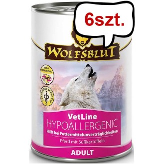 Wolfsblut VetLine Hypoallergenic Mokra Karma dla psa op. 395g Pakiet 6szt.
