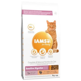 Iams Adult Sensitive Digestion Sucha Karma dla kota op. 3kg