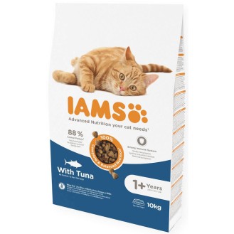 Iams Adult with Tuna Sucha Karma dla kota op. 10kg