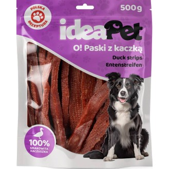 IdeaPet Przysmak O! Paski z kaczką dla psa op. 500g