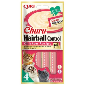 Inaba Ciao Churu Hairball Control Chicken Recipe Przysmak dla kota op. 4x14g