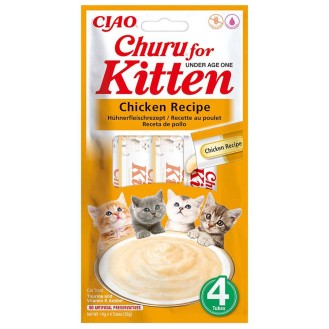Inaba Ciao Churu Kitten Chicken Recipe Przysmak dla kociąt op. 4x14g