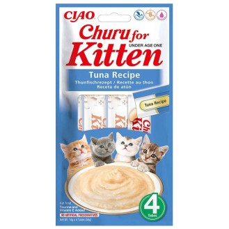Inaba Ciao Churu Kitten Tuna Recipe Przysmak dla kociąt op. 4x14g