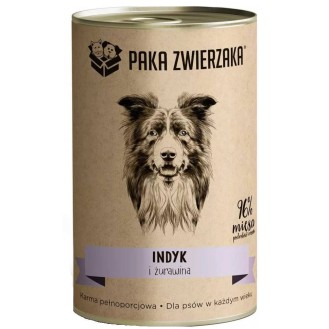 Paka Zwierzaka Indyk i żurawina Mokra karma dla psa op. 400g