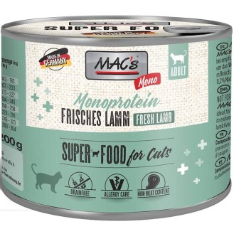 Mac's Monoprotein Jagnięcina Mokra Karma dla kota op. 200g