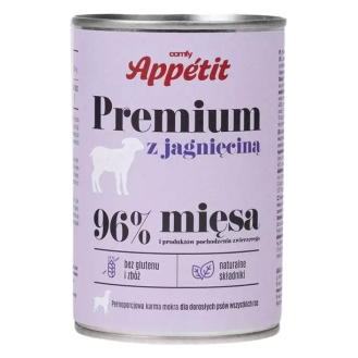 Comfy Appetit Premium z Jagnięciną Mokra karma dla psa 400g
