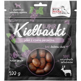 Syta Micha Przysmak Kiełbaski Jeleń z czarną porzeczką op. 100g