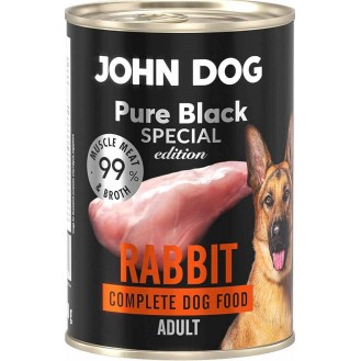 John Dog Pure Black Special Edition Adult Rabbit Mokra Karma dla psa op. 400g