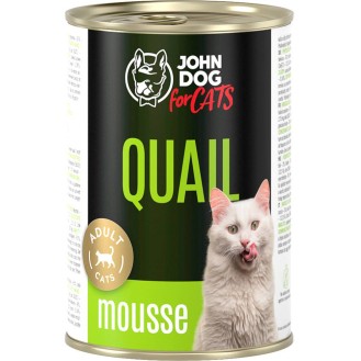 John Dog Adult Quail Mousse Mokra Karma dla kota op. 400g