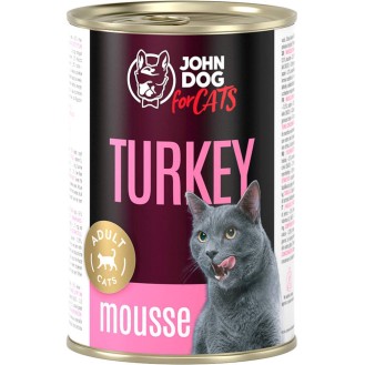 John Dog Adult Turkey Mousse Mokra Karma dla kota op. 400g