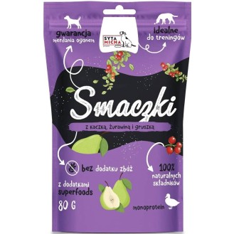Syta Micha Monobiałkowe Smaczki Kaczka z żurawiną op. 80g