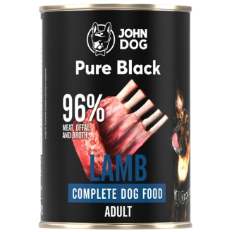John Dog Pure Black Adult Lamb Mokra Karma dla psa op. 400g
