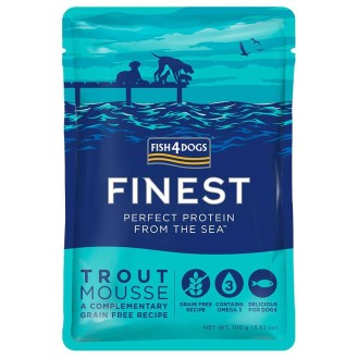 Fish4Dogs Finest Trout Mousse Mokra Karma dla psa op. 100g