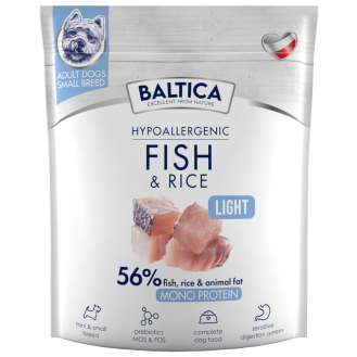 Baltica Hypoallergenic Light Adult Small Fish&Rice Sucha karma dla psa op. 1kg