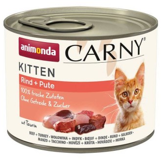 Animonda Carny Kitten Wołowina i indyk Mokra Karma dla kociąt op. 200g