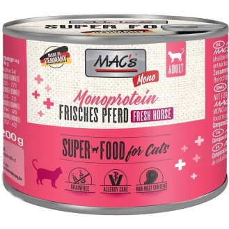 Mac's Monoprotein Konina Mokra Karma dla kota op. 200g