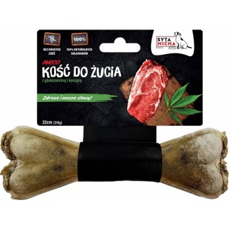 Syta Micha Kość z glukozaminą i konopią dla psa dł. 22cm op. 210g