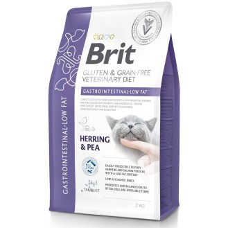 Brit Veterinary Diet Gastrointestinal LOW FAT Herring&Pea Sucha Karma dla kota op. 2kg