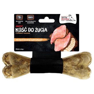 Syta Micha Kość z królikiem i bananem dla psa dł. 22cm op. 210g
