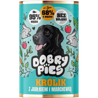 Dobry Pies Adult Królik z jabłkiem i marchewką Mokra karma dla psa op. 400g